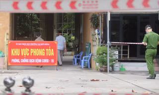 Chung cư A3 Vũng Thùng phường Nại Hiên Đông đã được phong toả từ sáng nay.