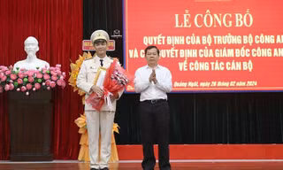 Phó Trưởng ban Nội chính Tỉnh ủy làm Phó Giám đốc Công an tỉnh Quảng Ngãi