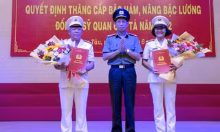 Phó Giám đốc Công an tỉnh Bà Rịa-Vũng Tàu được thăng cấp bậc hàm lên đại tá