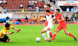U.21 Báo Thanh Niên Việt Nam để tuột tấm huy chương đồng một cách đáng tiếc. Ảnh: Zing