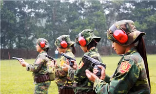Xem xạ thủ Việt Nam luyện súng trước giải quân đội ASEAN