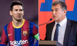 Chủ tịch Barca Laporta thông tin những lý do khiến Barca không thể ký hợp đồng với Messi như dự định