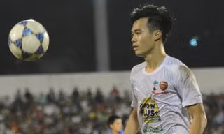 Văn Toàn là tác giả bàn thắng duy nhất của trận đấu. Ảnh: Zing