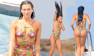 Dua Lipa sexy khó cưỡng với áo tắm cắt xẻ táo bạo