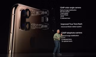 Apple đã cải tiến camera trên iPhone XS, nhưng không "khủng khiếp" như những gì Phó chủ tịch phụ trách marketing Phil Schiller chia sẻ trên sân khấu. Ảnh: Tech Crunch.