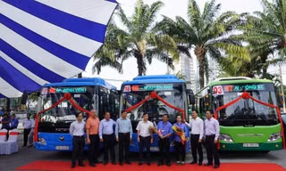  Ba tuyến xe buýt mẫu được thử nghiệm.