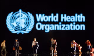 Logo của Tổ chức Y tế thế giới. (Ảnh: Reuters)