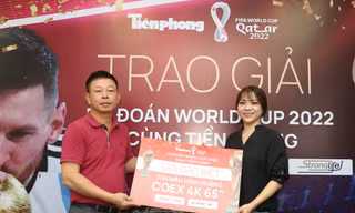 Báo Tiền Phong trao giải đặc biệt Cuộc thi dự đoán kết quả World Cup cho nữ độc giả TPHCM