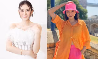 Á hậu Tường San khoe vai trần kiêu sa với váy lông vũ, Thuỳ Tiên đổi style cá tính ở trời tây