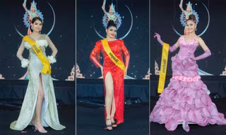 Loạt váy dạ hội bị chê của dàn thí sinh Miss Grand Campuchia 2022