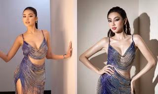 Hai nàng hậu quốc tế đình đám 'mê mệt' thiết kế tua rua khoe dáng cực nóng bỏng của Thuỳ Tiên