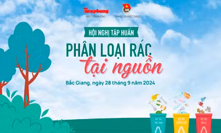 Báo Tiền Phong tổ chức Hội nghị tập huấn phân loại rác ở Bắc Giang