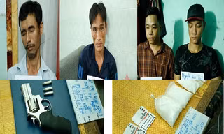 Phát hiện ma tuý, súng đạn trong ngôi nhà không số