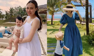 Đàm Thu Trang khoe ảnh con gái lúc mới sinh, Hòa Minzy bày tỏ lý do giấu diện mạo con trai