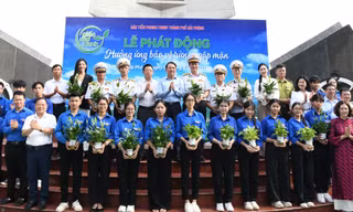 Báo Tiền Phong lan toả tinh thần sống xanh, chung tay cùng TP. Hải Phòng bảo vệ môi trường 