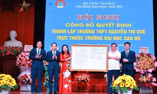 Thành lập Trường THPT Nguyễn Thị Duệ trực thuộc Trường Đại học Sao Đỏ