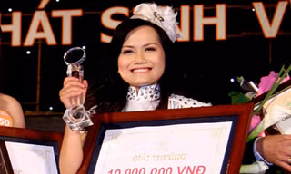 Nữ sinh sư phạm giành giải nhất tiếng hát sinh viên