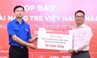Quỹ hỗ trợ Tài năng trẻ Việt Nam trao thưởng Đội tuyển Golf dự SEA Games 32