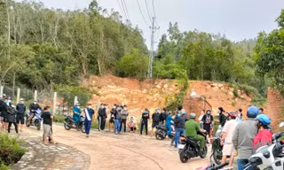 Hiện trường vụ tai nạn.