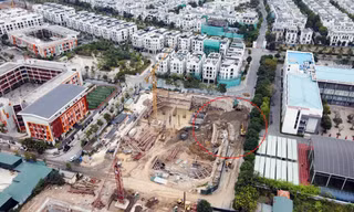 Xử phạt chủ dự án chung cư ‘đất vàng’ ở Hà Nội làm sụt đường 
