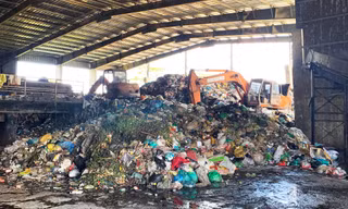 Bên trong Nhà máy xử lý chất thải rắn Đà Lạt 