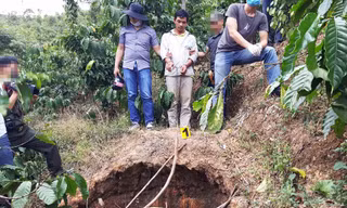 Giếng hoang, nơi Vũ chôn xác nạn nhân
