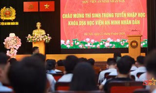 Học viện An ninh nhân dân chào đón tân sinh viên khóa D56 năm học 2024-2025