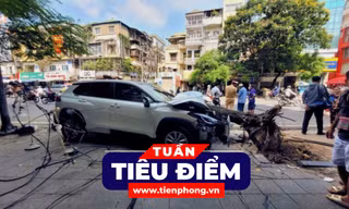 TIÊU ĐIỂM: Luật sư nói gì về vụ ô tô tông liên hoàn 10 xe máy ở Hà Nội?