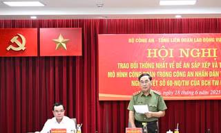 Đề xuất tổ chức hai cấp công đoàn trong Công an nhân dân