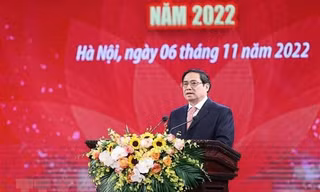 Thủ tướng Phạm Minh Chính phát biểu. (Ảnh: Dương Giang/TXVN)