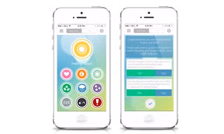 Ứng dụng giúp thai phụ ghi lại tâm trạng mỗi ngày. Ảnh: Bellabeat