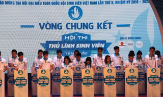 22 thí sinh tranh tài tại đêm chung kết Thủ lĩnh sinh viên toàn quốc lần thứ II, năm 2018