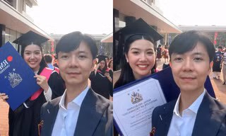 Á hậu Thúy Vân tốt nghiệp đại học ở tuổi 30, netizen xuýt xoa: Chuẩn "tài sắc vẹn toàn"!