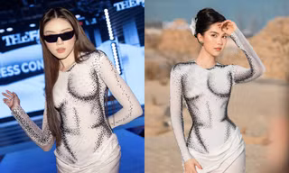 Miss Charm Thanh Thanh Huyền lại mặc đụng hàng Ngọc Trinh, ai được đánh giá cao hơn?