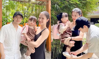 Bé Winnie nhà Đông Nhi ngày đầu tiên đi học: Biểu cảm khó đỡ, có chút "u sầu"