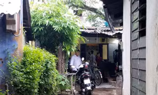 Ngôi nhà nơi xảy ra án mạng. Ảnh: A.FONG 