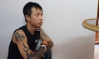 Đối tượng ma túy với toàn thân đầy hình xăm trổ Nguyễn Quốc Huy