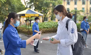 Thí sinh dự thi tốt nghiệp THPT năm 2021 Ảnh Như Ý 
