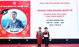 Chàng trai Thái Bình là thủ khoa chuyên ngành Kinh doanh quốc tế - Trường Đại học Ngoại thương