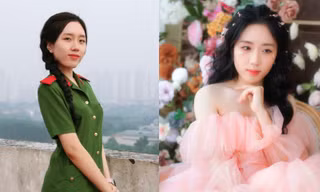 Ước mơ được khoác trên mình bộ cảnh phục xanh lá đầy tự hào của nữ sinh quê Hà Nam