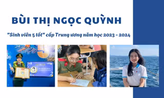 Hành trình từ thủ khoa toàn quốc khối D01 đến 'Sinh viên 5 tốt' cấp TW của 'bông hồng' Trường ĐH An ninh nhân dân