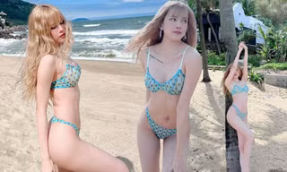 Thiều Bảo Trâm gây 'bão' với ảnh bikini cực nóng bỏng