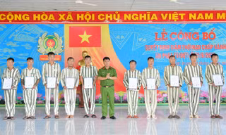 Hơn 100 phạm nhân ở Long An được tha tù dịp lễ 2/9