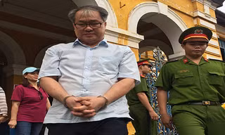 Phạm Công Danh tại phiên xét xử sáng 16/1. Ảnh: Công lý
