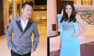 Bằng Kiều và Dương Mỹ Linh cùng dự sự kiện nhưng không chụp ảnh chung.