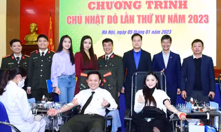 Tuổi trẻ Công an Thủ đô hưởng ứng Chủ nhật Đỏ 