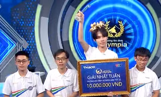 Nam sinh trường chuyên về đích hoàn hảo, ngược dòng giành vòng nguyệt quế Olympia 
