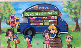 Ấn tượng với hàng nghìn bức vẽ sáng tạo dũng sĩ vắc xin