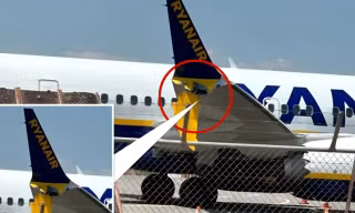 Boeing 737 đâm vào hàng rào sân bay khi hạ cánh 