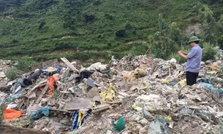 Rác thải của Formosa tại Kỳ Anh. Ảnh: CTV.